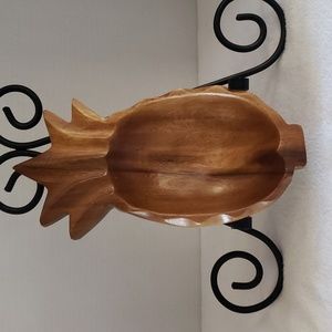 TropEco Pineapple Shape Wooden Bowl From Aloha from Hawaii